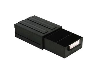 黒いESDの安全な収納キャビネットの引出しの反静的なサイズ138x3x46 mm