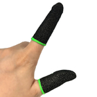 黒い通気性のタッチ画面の賭博の親指はゲームPUBGのための指先にスリーブを付ける