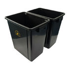 黒いプラスチック帯電防止静電気のクリーンルームの道具箱のゴミ箱/ESDの無駄大箱