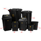 黒いプラスチック帯電防止静電気のクリーンルームの道具箱のゴミ箱/ESDの無駄大箱