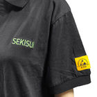 クリーンルーム 安全 作業 綿 炭素繊維 ESD 抗静的ポーロTシャツを着用
