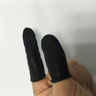 黒く快適な反静的な手袋の乳液指の保護装置の滑らかな表面