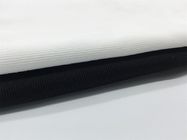 リント・フリーEsdのプロダクトによって編まれるスパンデックスの袖口は1x1 2x2の白い黒を肋骨で補強する