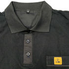 クリーンルームのための男女兼用の反静的なESDのポロ シャツ