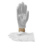 非常に伸縮自在の快適な100%の綿ESDの安全な手袋