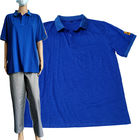 不足分は4%帯電防止伝導性繊維ESDの安全な衣類のポロ シャツにスリーブを付ける