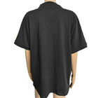 クリーンルームの実験室のための96%の綿ESDの反静的なTシャツの黒い男女兼用