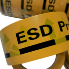 ESDは記憶保護域産業黄色い帯電防止ポリ塩化ビニールの警告テープを