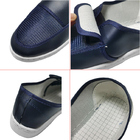 ブルー帯電防止PVCメッシュ生地通気性ESD安全靴再利用可能ウォッシャブル