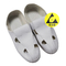 ポリ塩化ビニールの反スリップの足底が付いている白くほこりのない洗濯できるESDの安全靴