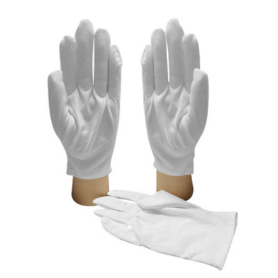 非常に伸縮自在の快適な100%の綿ESDの安全な手袋