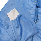 クリーンルームの企業のための青い洗濯できるほこりのないESDの衣服の反空電