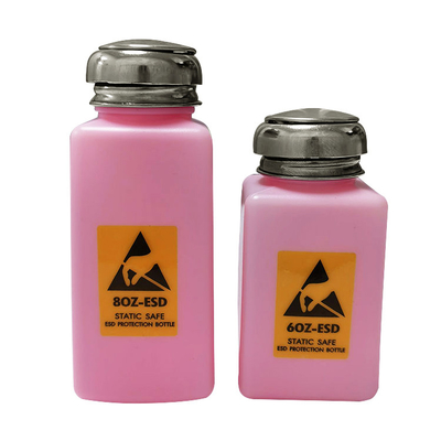4OZ 6OZ 8OZのピンク溶媒のための反静的で安全なESDディスペンサーのびん