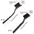 産業のための黒いナイロン繊維ESDの帯電防止ブラシ