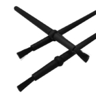 黒いカーボン繊維の帯電防止ストリップESDは産業140x18x11.5mmにブラシをかける