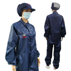 ANSI/ESD S20.20の標準に迎合的なジッパーの閉鎖のマンダリンつばESDのつなぎ服のスーツ