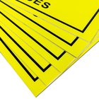 注意のEPAのためのスタティック制御区域ESDの印のサイズ20x30cmの黄色い長方形