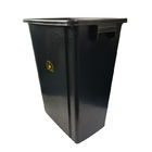 PPプラスチック黒いSMTの静電気のクリーンルームの道具箱の帯電防止ESDの無駄大箱ゴミ箱