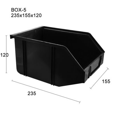 235*155*120mm PP プラスチック デザイン 多種 耐久性 薄毛 免 ESD 静止性 送料箱