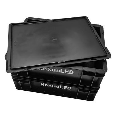 電子反静電箱 SMTラック ブラックPCB 梱包 貯蔵部品 コンテナ プラスチックのトレイ ESD 反静電箱