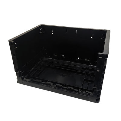 400*300*220MM ブラック アンチステティック 折りたたみ箱 プラスチック ターンオーバー ボックス 折りたたみプラスチック ボックス