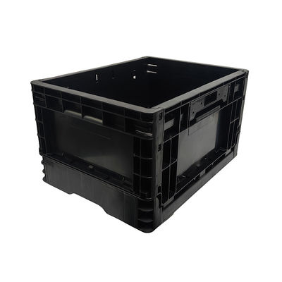 400*300*220MM ブラック アンチステティック 折りたたみ箱 プラスチック ターンオーバー ボックス 折りたたみプラスチック ボックス