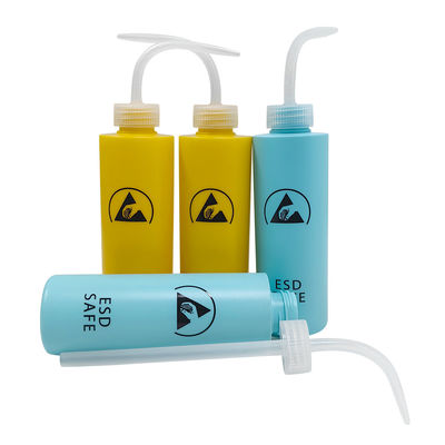 500ml ESD アンチ静的洗浄ボトル プラスチック式 圧縮型 アルコール ディスペンサー ESD 安全なエリアのためのアンチ静的粘着 ディスペンサー