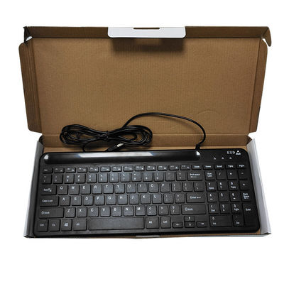 クリーンルーム用ESD 黒色ESD 反静止式ワイヤードキーボードマウスセット