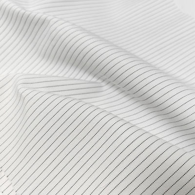5mm ストライプ 65%ポリエステル 34%ビコス 1%炭素繊維 静止性防止布 清掃室 ESD 布 静止性防止布