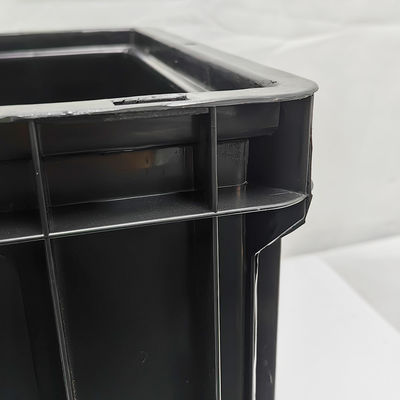 ESD 抗静的回転箱 大きな黒い自動車部品 注射型プラスチック箱 抗静的プラスチック箱