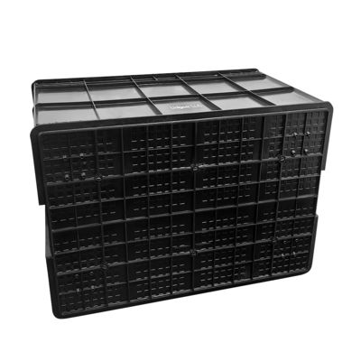 800*400*230mm 導電回転箱 プラスチックESD電子部品箱 黒色反静電箱