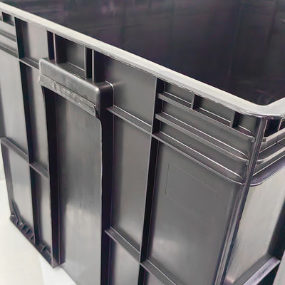 800*400*230mm 導電回転箱 プラスチックESD電子部品箱 黒色反静電箱