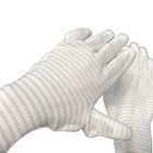 反静的な手袋ESD安全な材料ポリエステルはさみ金カーボン フィラメントは編んだ