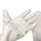 反静的な手袋ESD安全な材料ポリエステルはさみ金カーボン フィラメントは編んだ