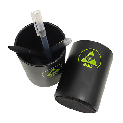 黒色ESD 静止性のないプラスチックペンホルダー クリーンルーム浄化ワークショップのためのESD デスクオーガナイザー