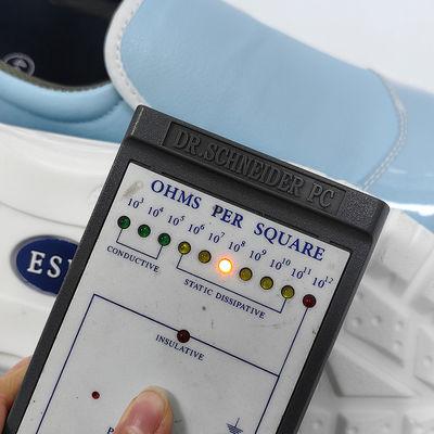 クリーンルームESD 静止防止用安全シューズ 青い鋼の脚 透気性 静止防止用シューズ
