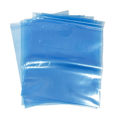 青いPEESD Zip Lock シールドバッグ クリーンルーム用 小型・中型電子部品