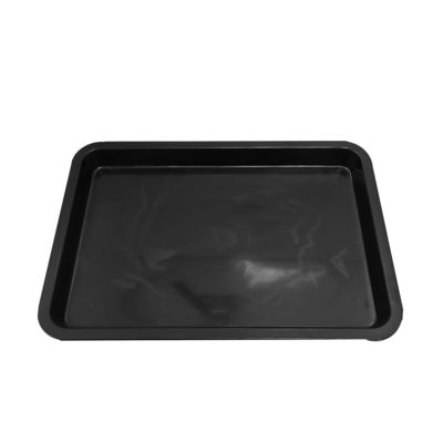 530x365x43mm ESD 静止感のない方形トレイ 黒 プラスチック 正方形 浅い ESD トレイ ESD 電子円盤