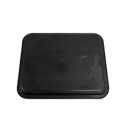 217x174x26mm 黒色 ESD 静止性のないプラスチック方形トレイ 電子円盤回転台