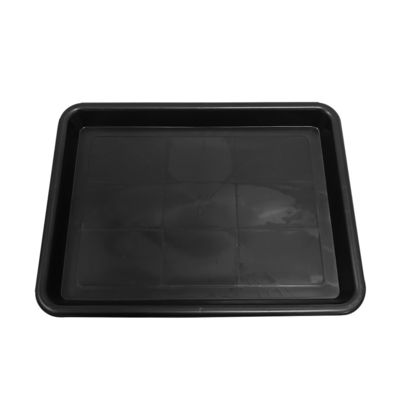 338x255x30mm 静止防止四角皿 ブラック プラスチック 正方形 浅い皿 ESD 電子円盤