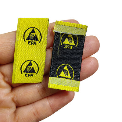 ESD 静止防止 EPA 警告標識 刺?? 布 粘着 清潔室 衣料品 ラベル アクセサリー