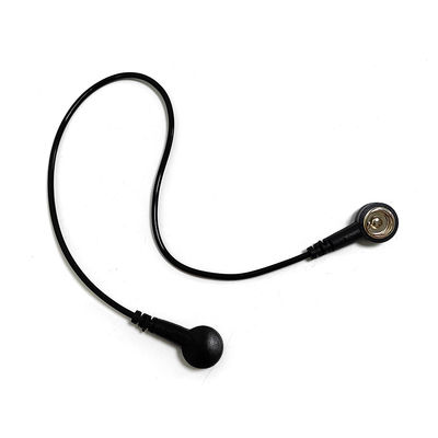 ESD 反静的PU接地線 黒直線PU線 30.5CM ESDマット 両端10MMブックル