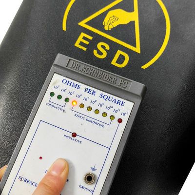 黒 ESD 静電気防止 プラスチック製 正方形 ダストフリー 廃棄物ビン 15L クリーンルーム用