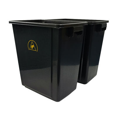 20L/40L Black Plastic Antistatic Electrostatic Cleanroom Tool Box Trash Can