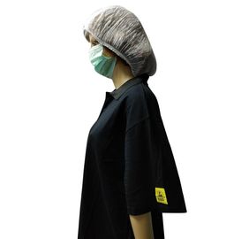 5つのMmは綿織物のESDの印が付いている帯電防止ポロ シャツの短い袖を編んだ