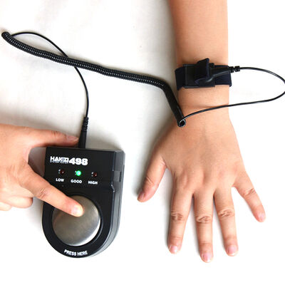 498 アンチ静的手首ストラップテスト 高精度ハンドヘルド手首ストラップテスト