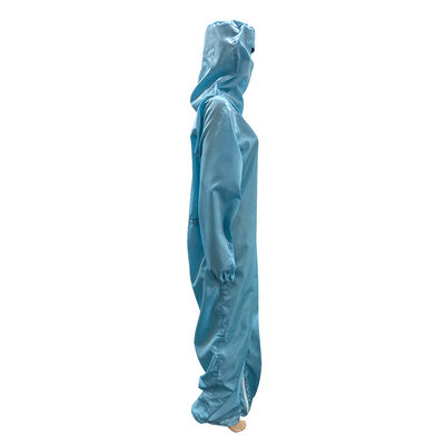 Blue Three Dimensional Anti Static Jumpsuit With Hood And Mask