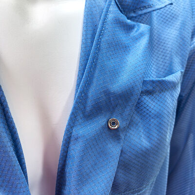 ダイヤモンド・グリッド・ファブリックのアンチステティック・ESD クリーンルーム・ジャケット