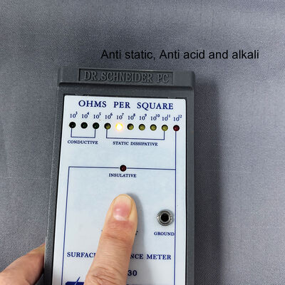 クリーンルーム衣料用グレー帯電防止酸・アルカリ耐性生地