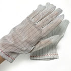 縞カーボン クリーンルームESD帯電防止ポリエステル手袋